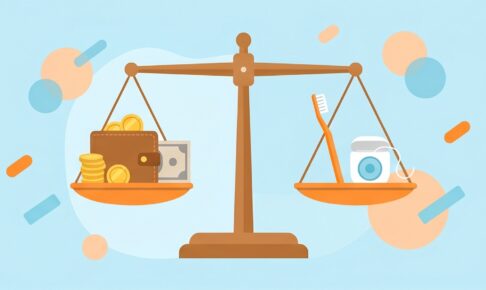 健康資産と稼ぐ力を表す天秤